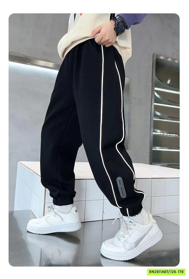 QUẦN NỈ BO GẤU SỌC BÊN