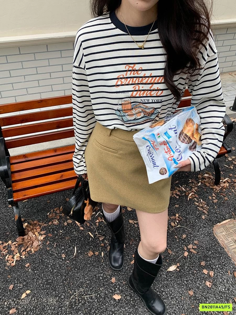 ÁO THUN KẺ IN HÌNH 3TH MORNING