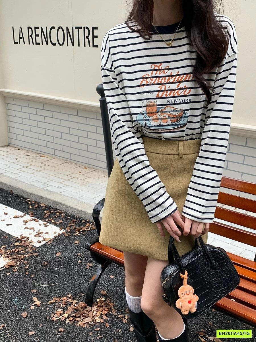 ÁO THUN KẺ IN HÌNH 3TH MORNING