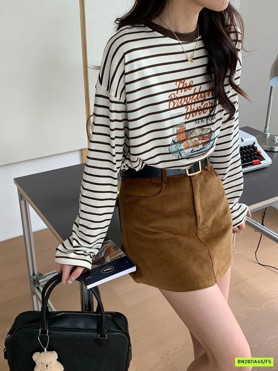 ÁO THUN KẺ IN HÌNH 3TH MORNING