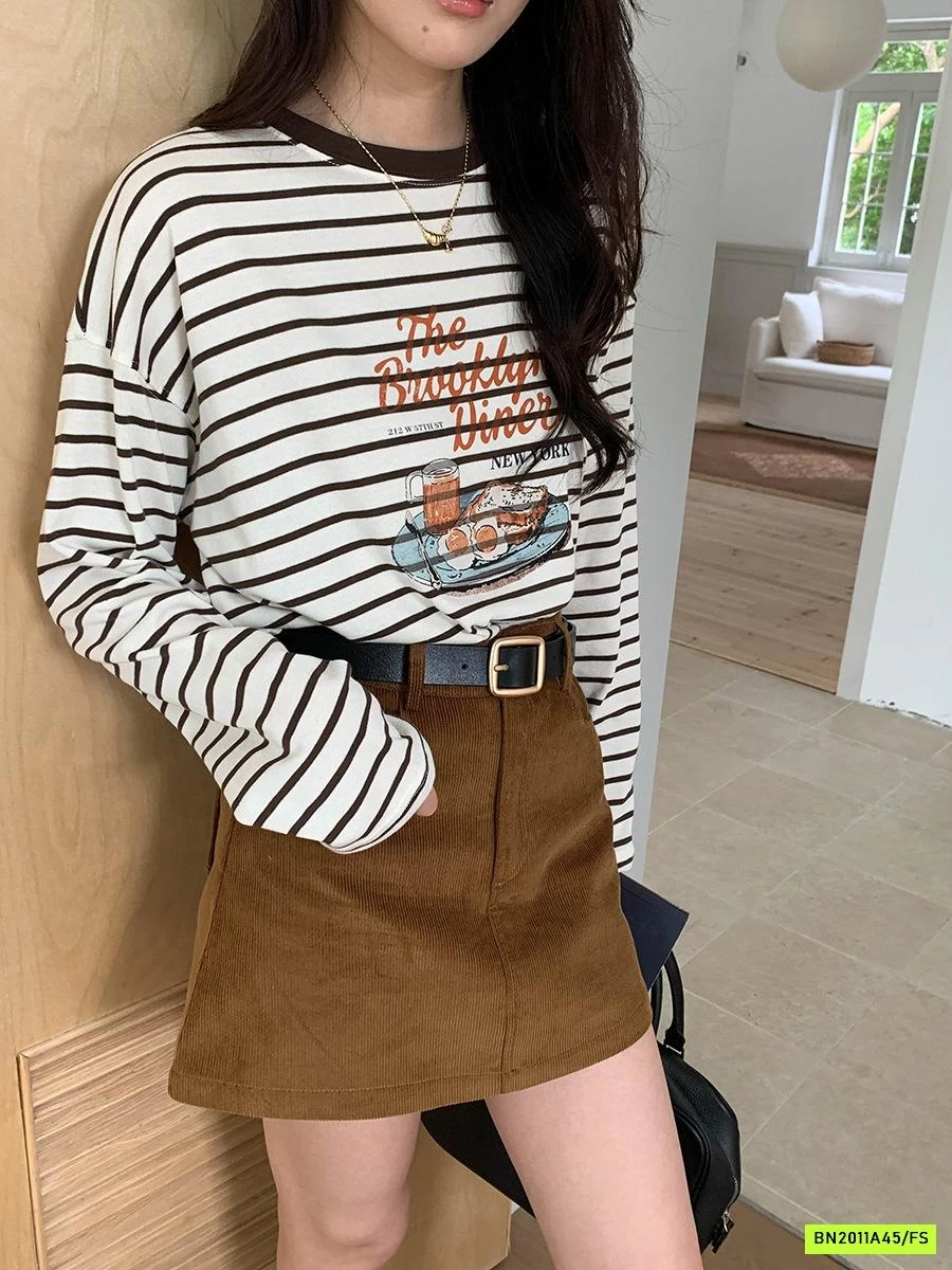 ÁO THUN KẺ IN HÌNH 3TH MORNING