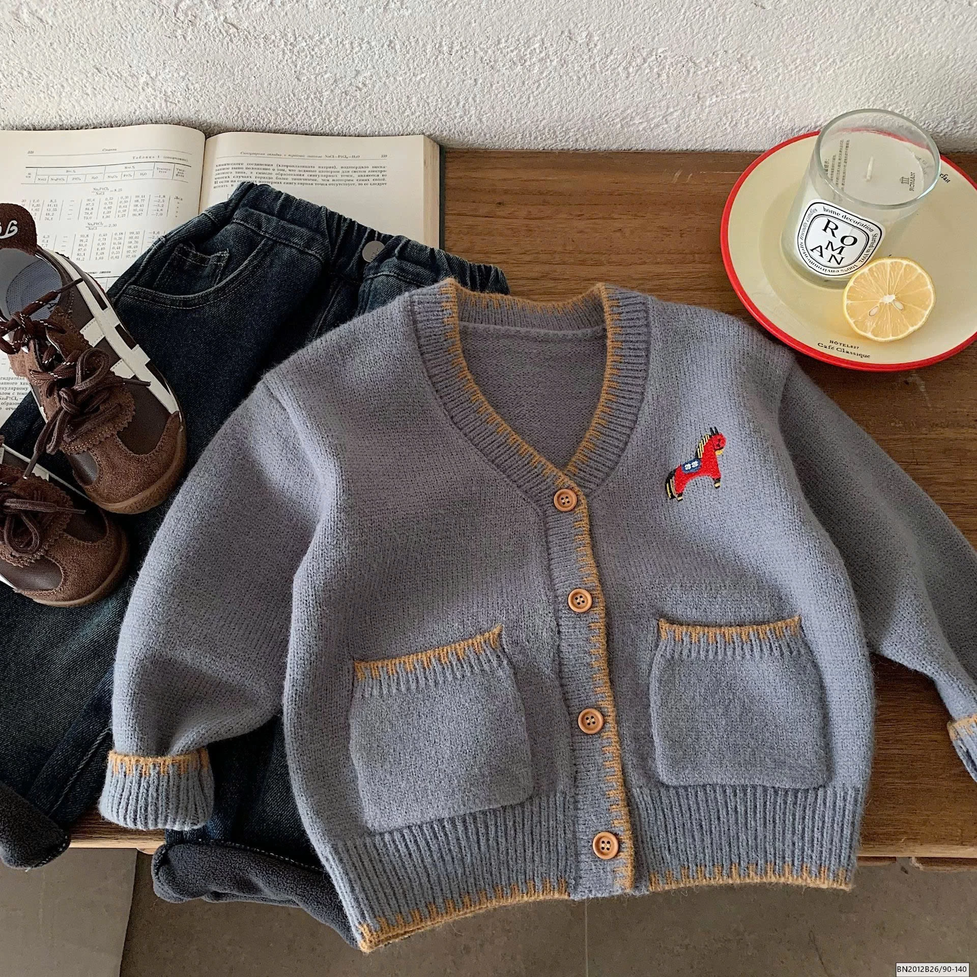 ÁO KHOÁC LEN CARDIGAN NGỰA DIỆN TẾT