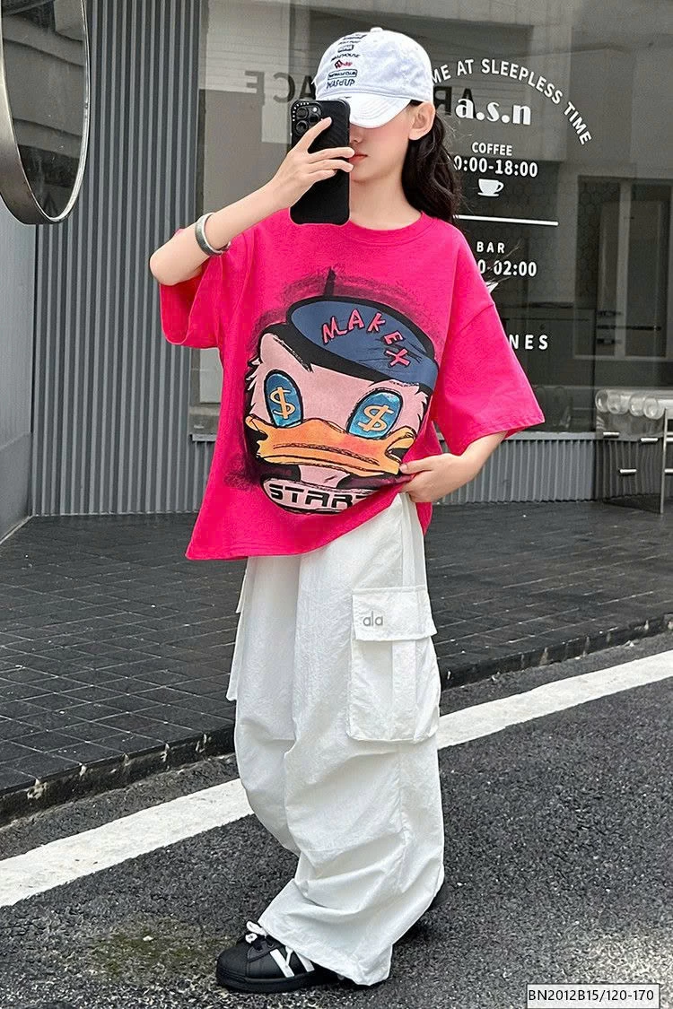 ÁO THUN DONAL HỒNG MIX QUẦN TRẮNG TÚI HỘP