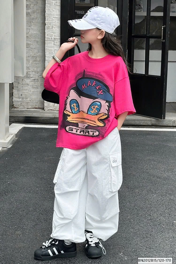 ÁO THUN DONAL HỒNG MIX QUẦN TRẮNG TÚI HỘP