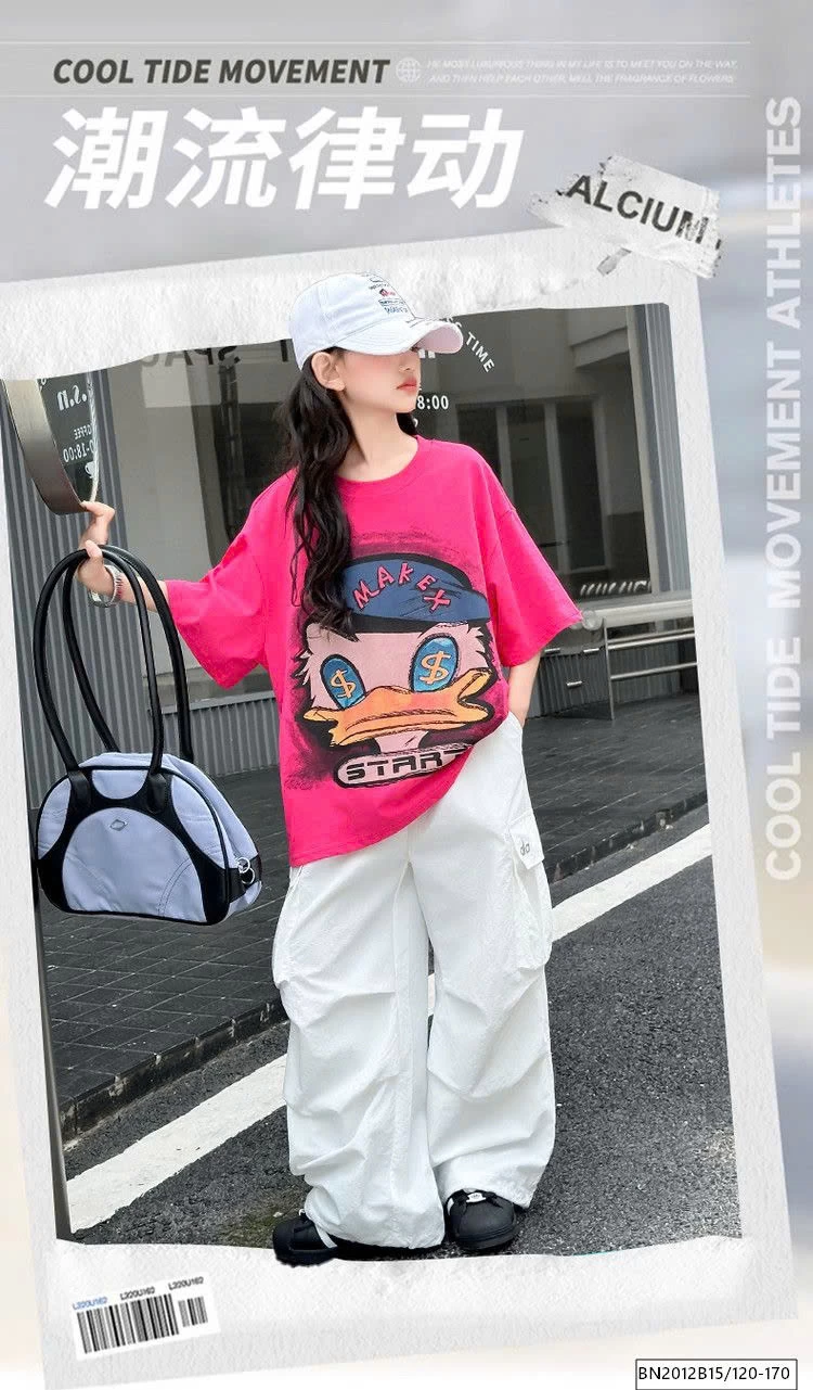 ÁO THUN DONAL HỒNG MIX QUẦN TRẮNG TÚI HỘP