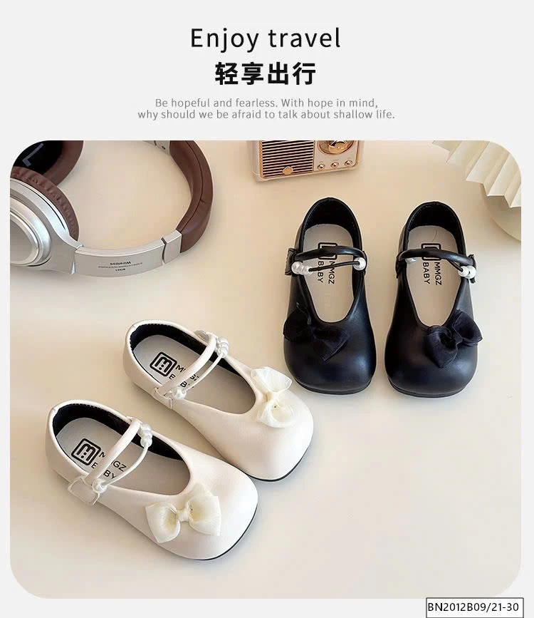 GIÀY BÚP BÊ QUAI MẢNH GẮN NƠ