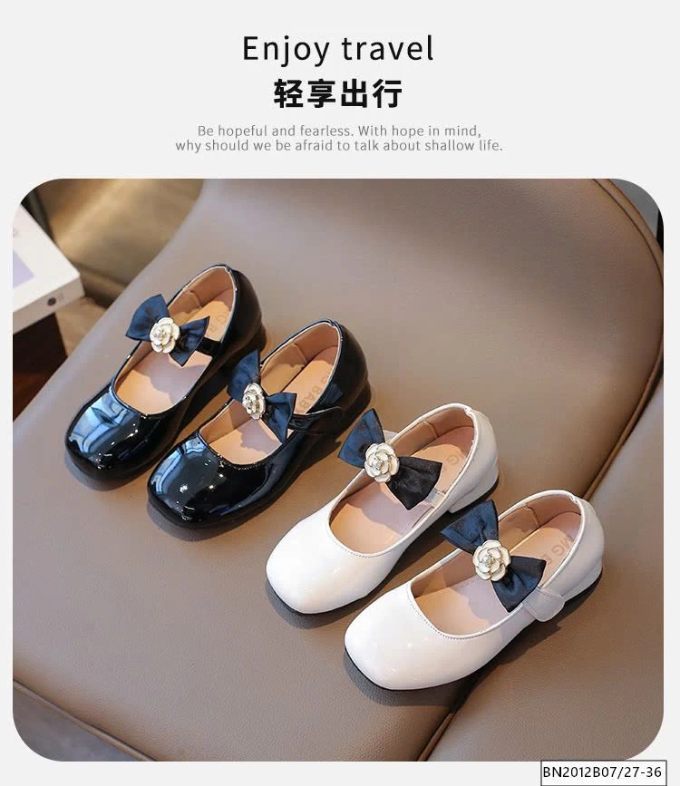 GIÀY BÚP BÊ DA BÓNG QUAI THẮT NƠ