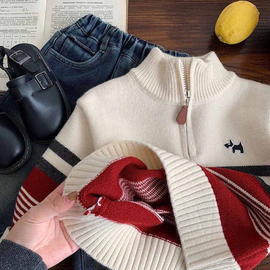 ÁO LEN KẺ NGÀNG DIỆN TẾT