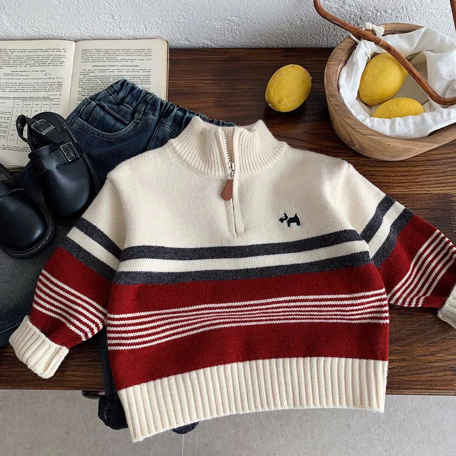 ÁO LEN KẺ NGÀNG DIỆN TẾT