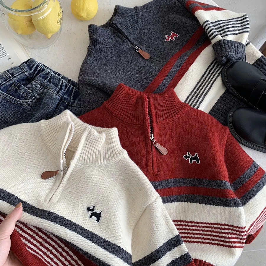 ÁO LEN KẺ NGÀNG DIỆN TẾT