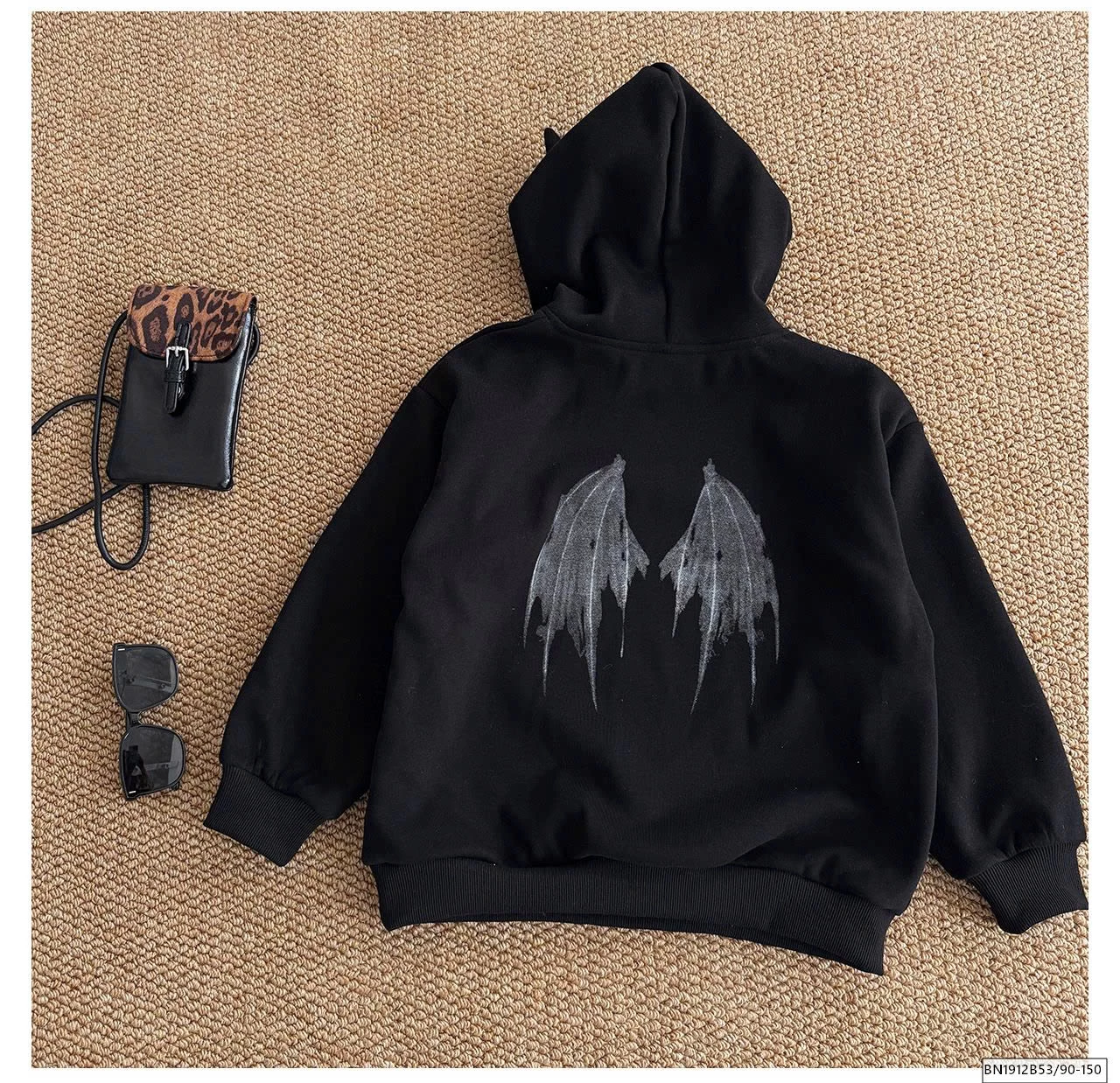 ÁO HOODIE BATMAN LÓT LÔNG CỪU