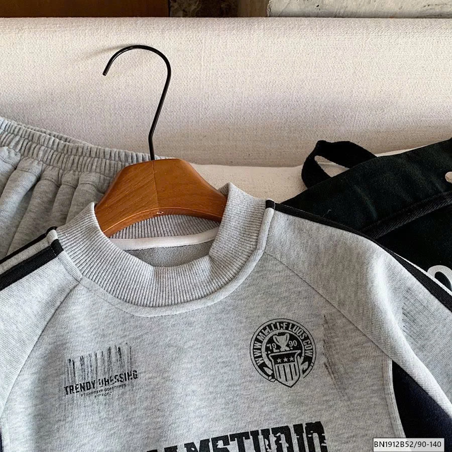 BỘ NỈ XÁM LÓT LÔNG