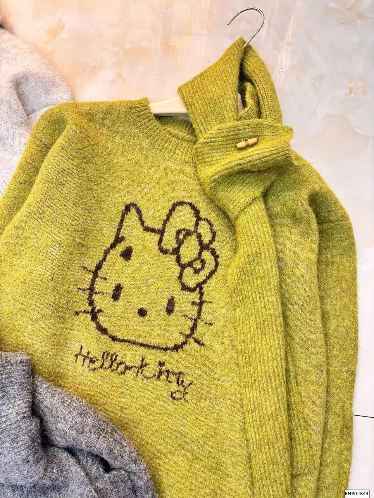 ÁO LEN KITTY KÈM KHĂN