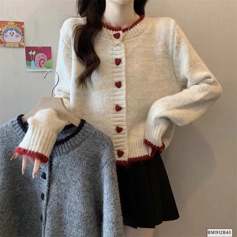 ÁO LEN CÚC TRÁI TYM