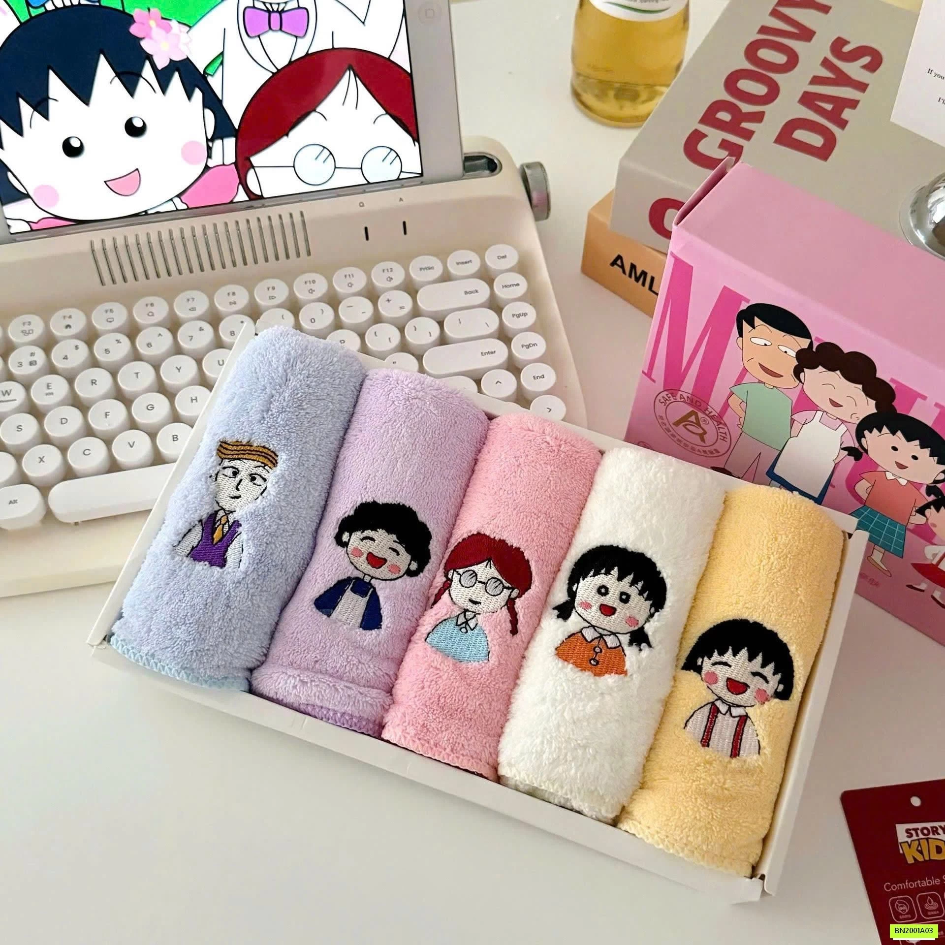 SÉT 5 KHĂN MẶT SIÊU MỀM CHO BÉ