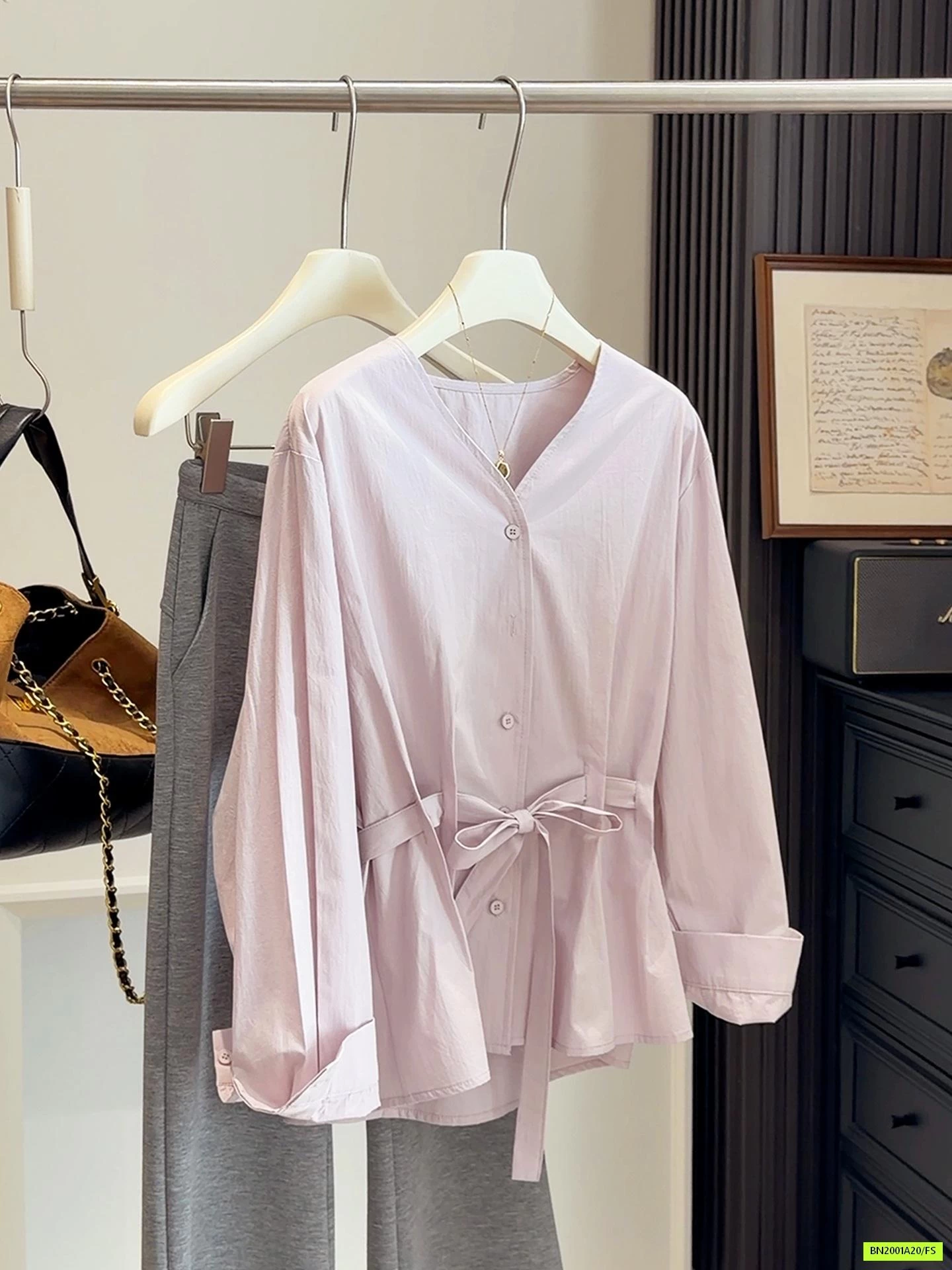 SƠ MI GIẢ THẮT LƯNG ANNA