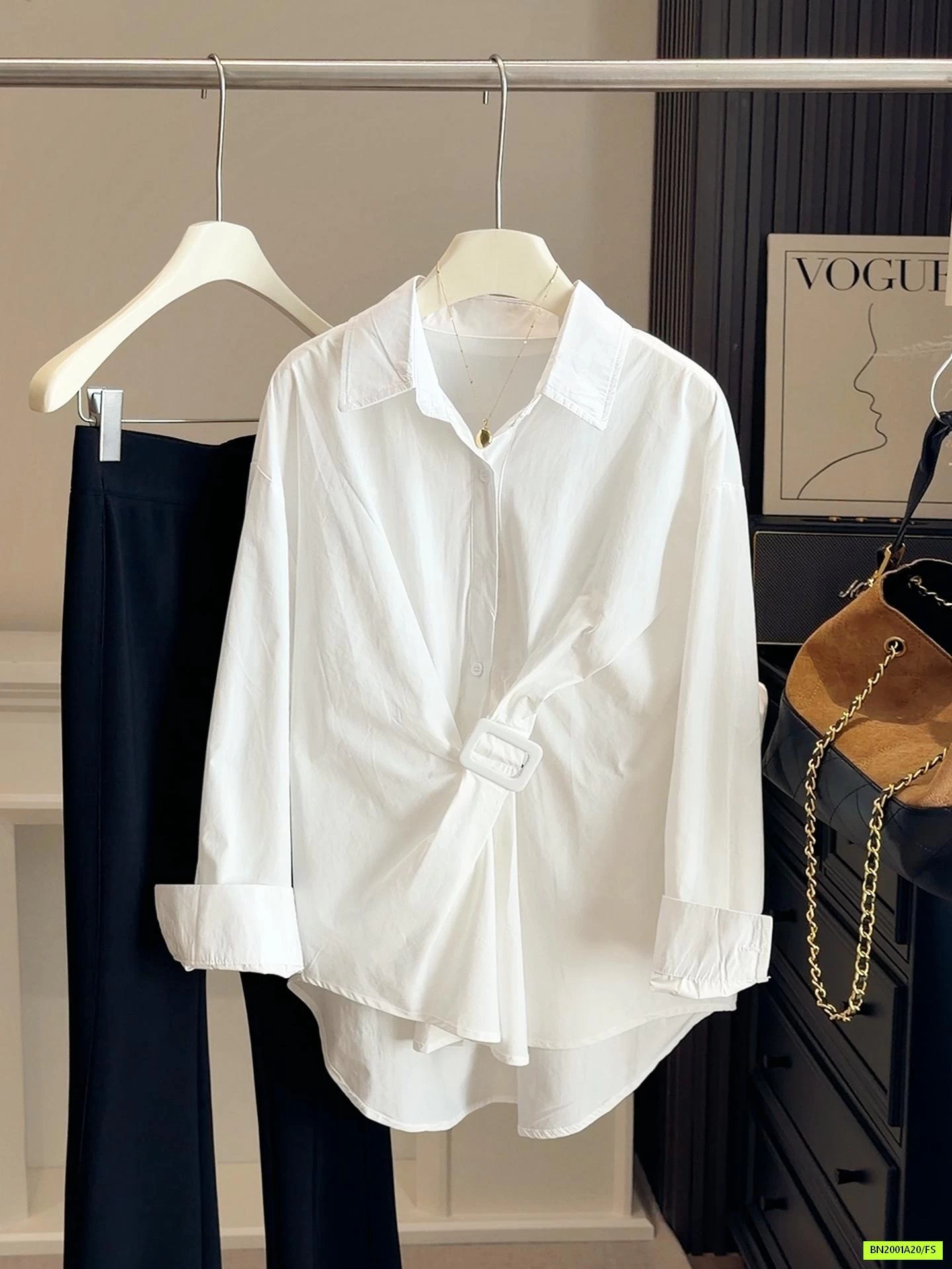 SƠ MI GIẢ THẮT LƯNG ANNA