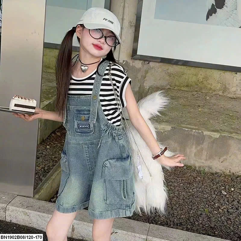 SET ÁO THUN MIX YẾM JEAN BÉ GÁI