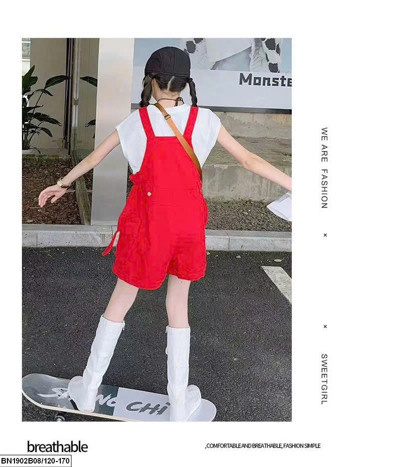 SET ÁO THUN MIX YẾM JEAN BÉ GÁI