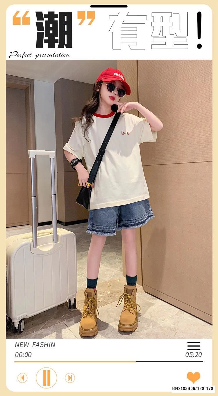 SÉT ÁO THUN TRƠN MIX QUẦN SHORT JEAN SZ ĐẠI