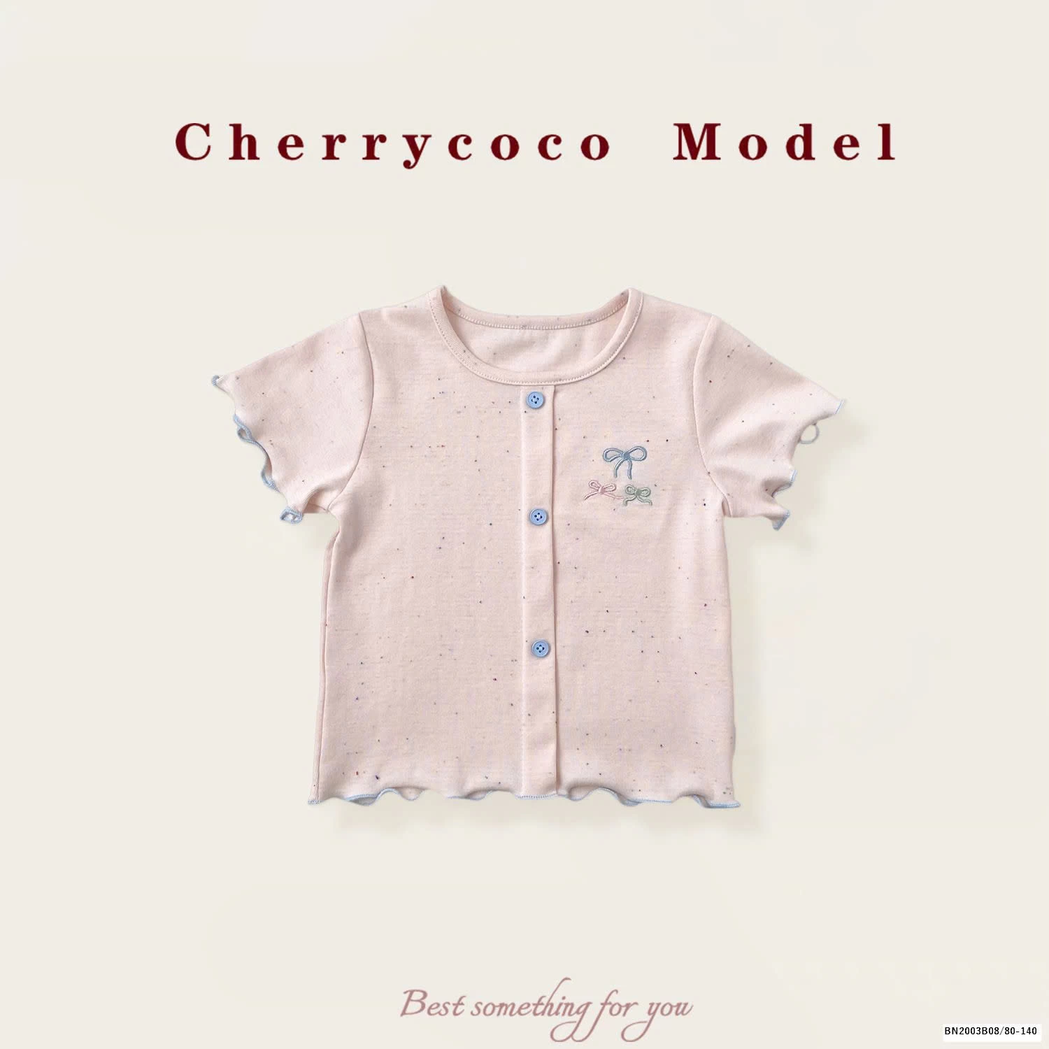 ÁO THUN MUỐI TIÊU VIỀN BÈO BÉ GÁI CHERYCOCO