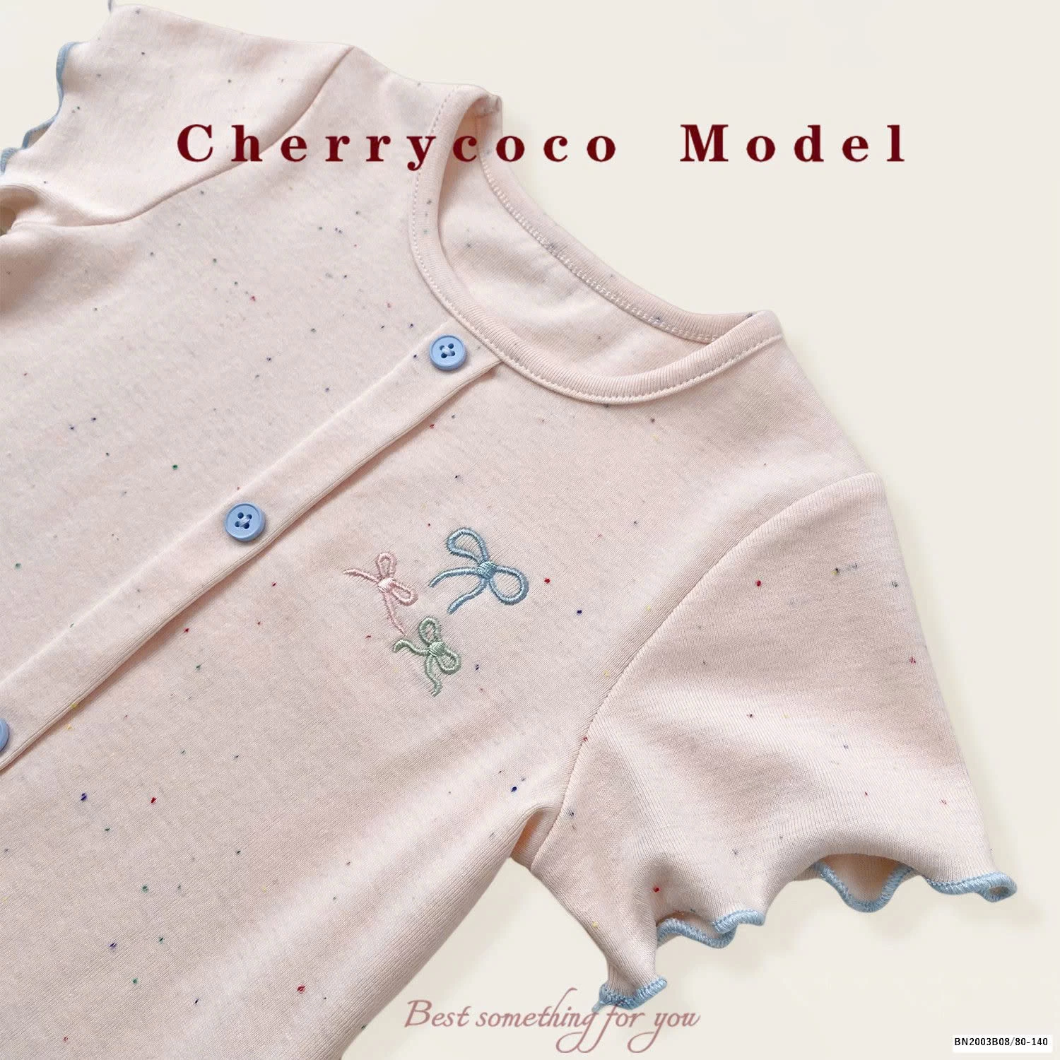 ÁO THUN MUỐI TIÊU VIỀN BÈO BÉ GÁI CHERYCOCO