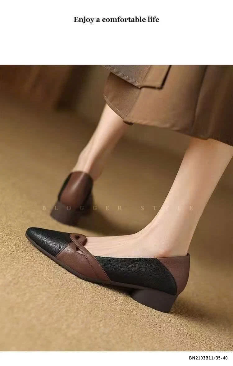 GIÀY BỆTPHỐI MÀU MŨI NHỌN