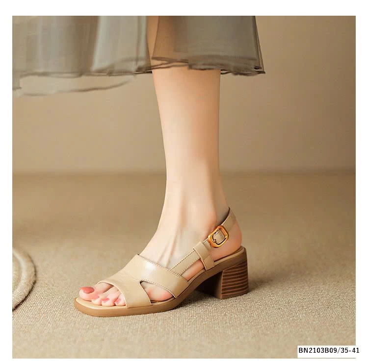 SANDAL QUAI CHÉO ĐẾ VUÔNG