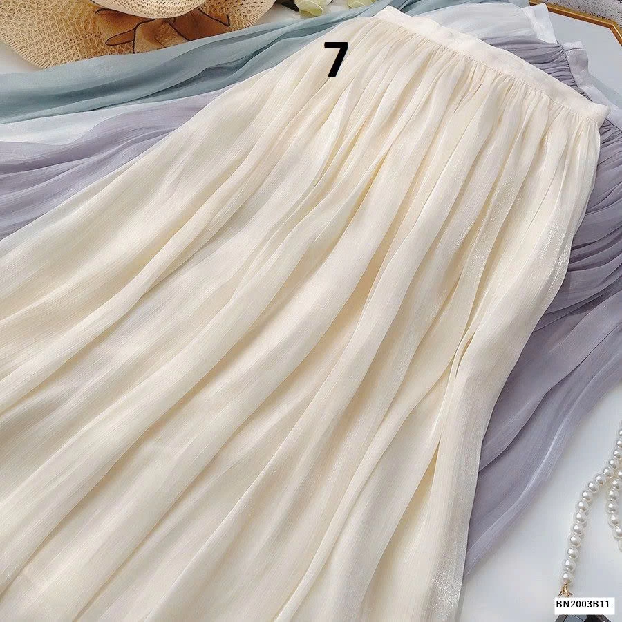 CHÂN VÁY LỤA MIDI