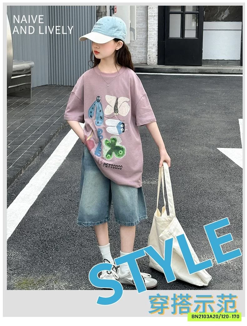 ÁO THUN HỒNG MIX JEANS LỬNG BG SZ ĐẠI