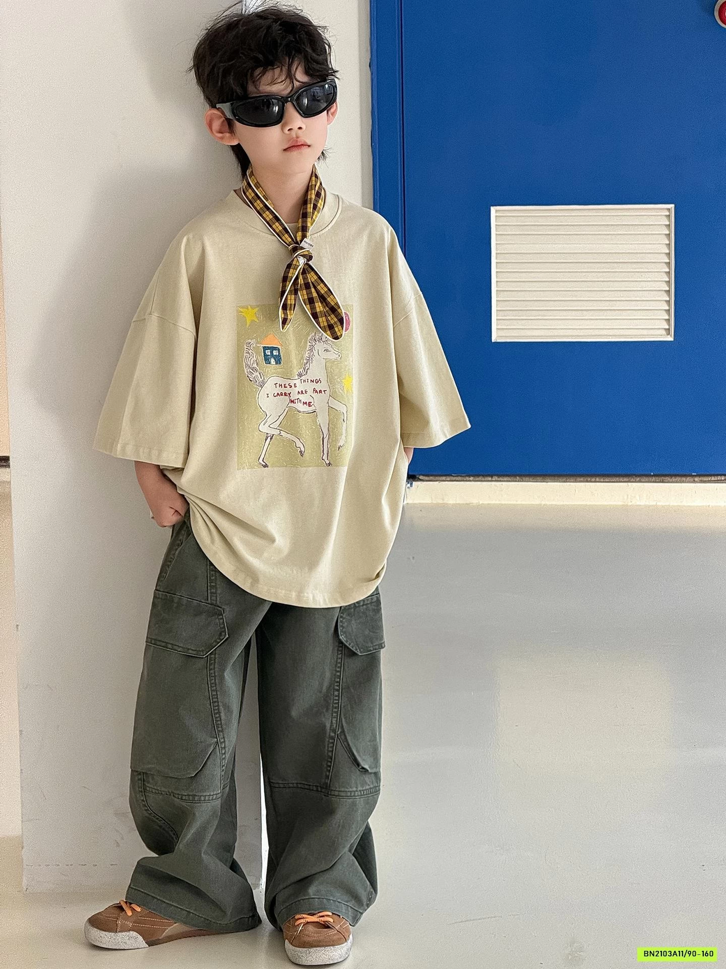 ÁO THUN NGỰA MIX QUẦN TÚI HỘP CÁ TÍNH