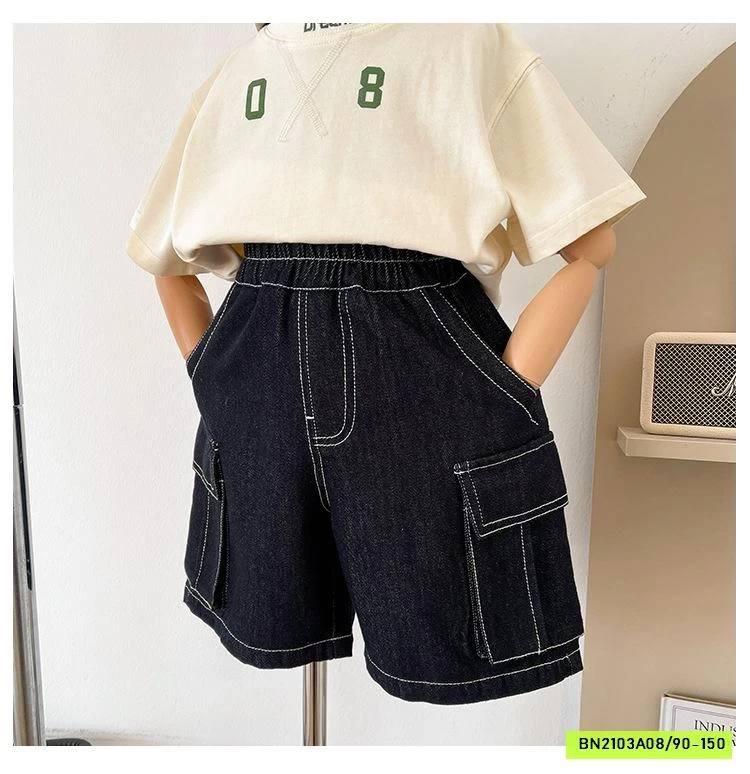 SHORT DENIM TÚI HỘP CHUANCHUANMA