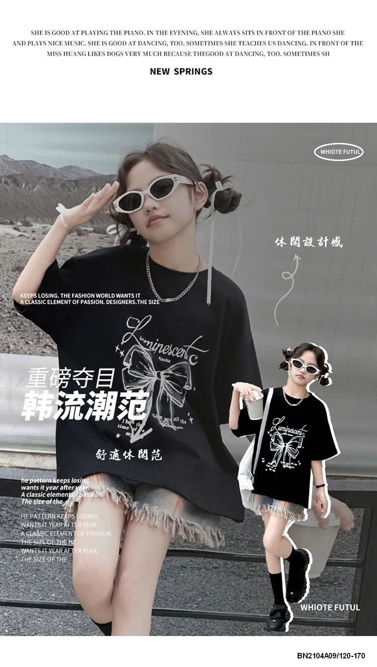 ÁO ĐEN NƠ MIX SHORT JEANS SZ ĐẠI