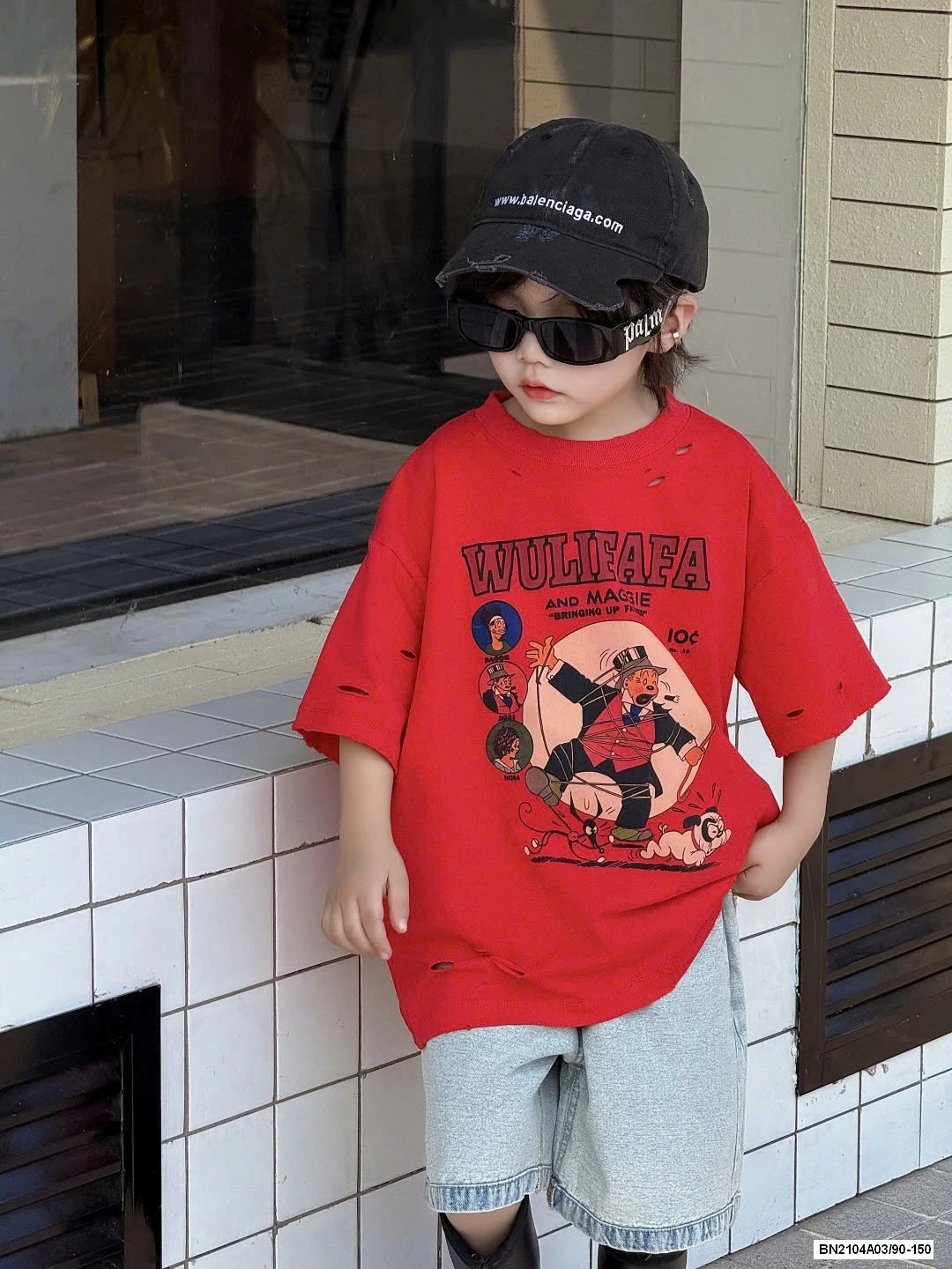 ÁO ĐỎ MIX SHORT JEANS