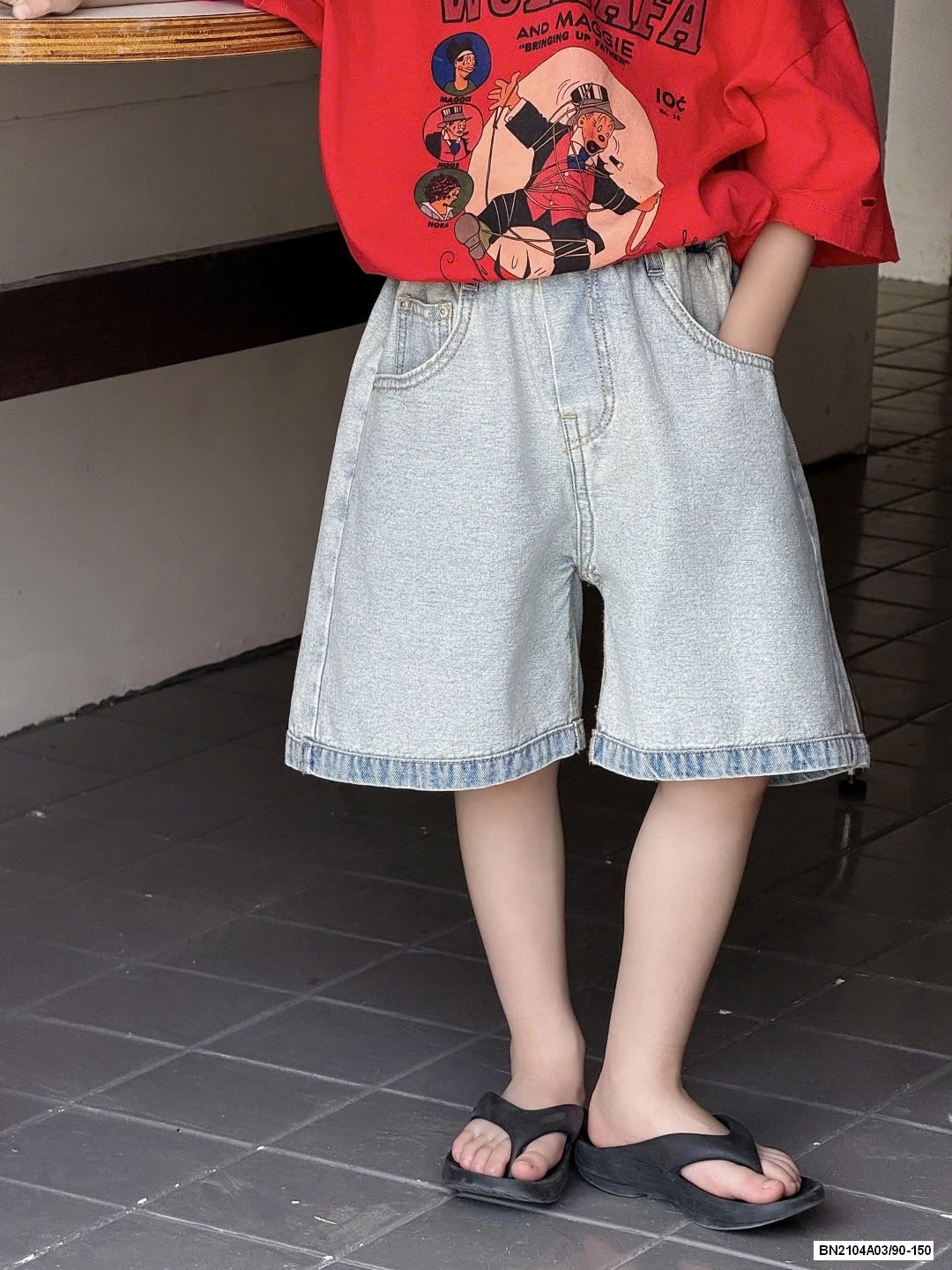 ÁO ĐỎ MIX SHORT JEANS
