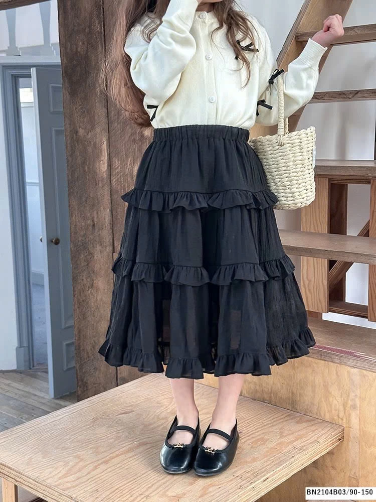 CHÂN VÁY BÈO DÁNG DÀI AMBB 24S110