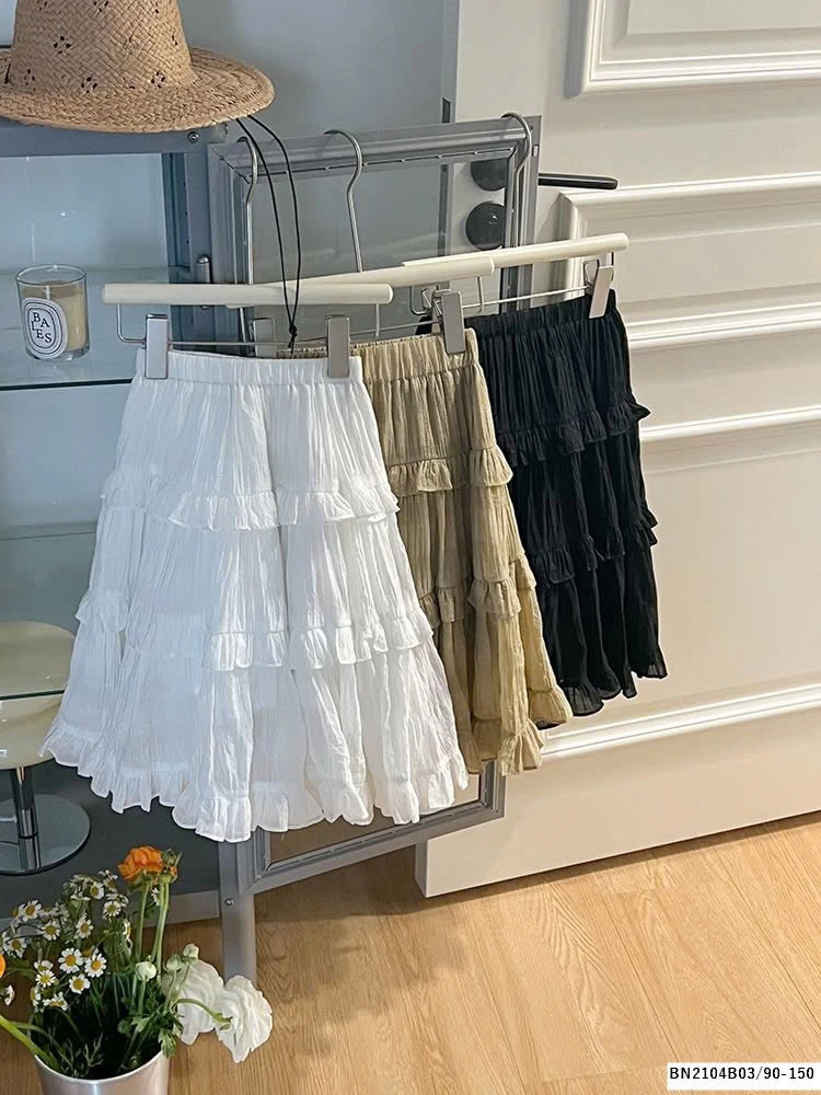 CHÂN VÁY BÈO DÁNG DÀI AMBB 24S110