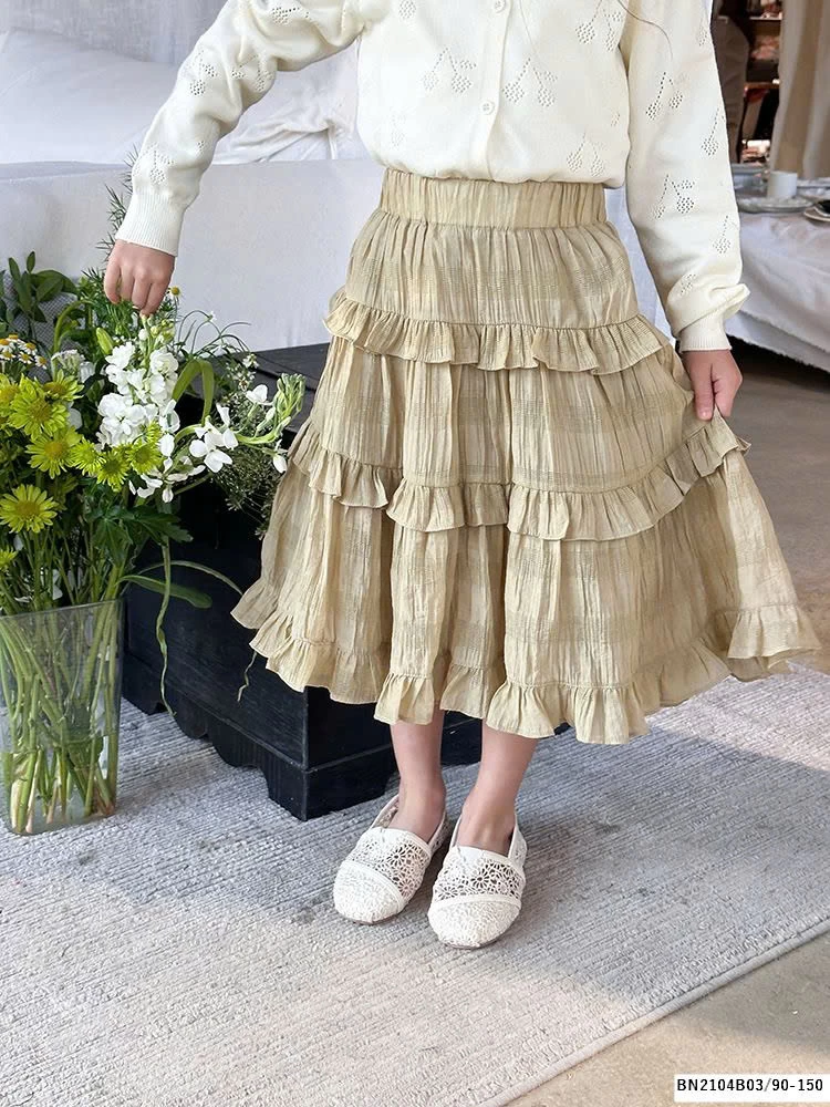 CHÂN VÁY BÈO DÁNG DÀI AMBB 24S110