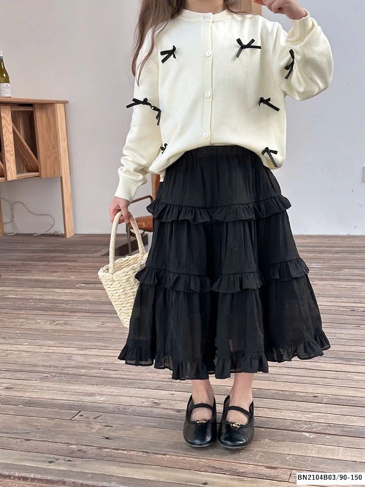 CHÂN VÁY BÈO DÁNG DÀI AMBB 24S110