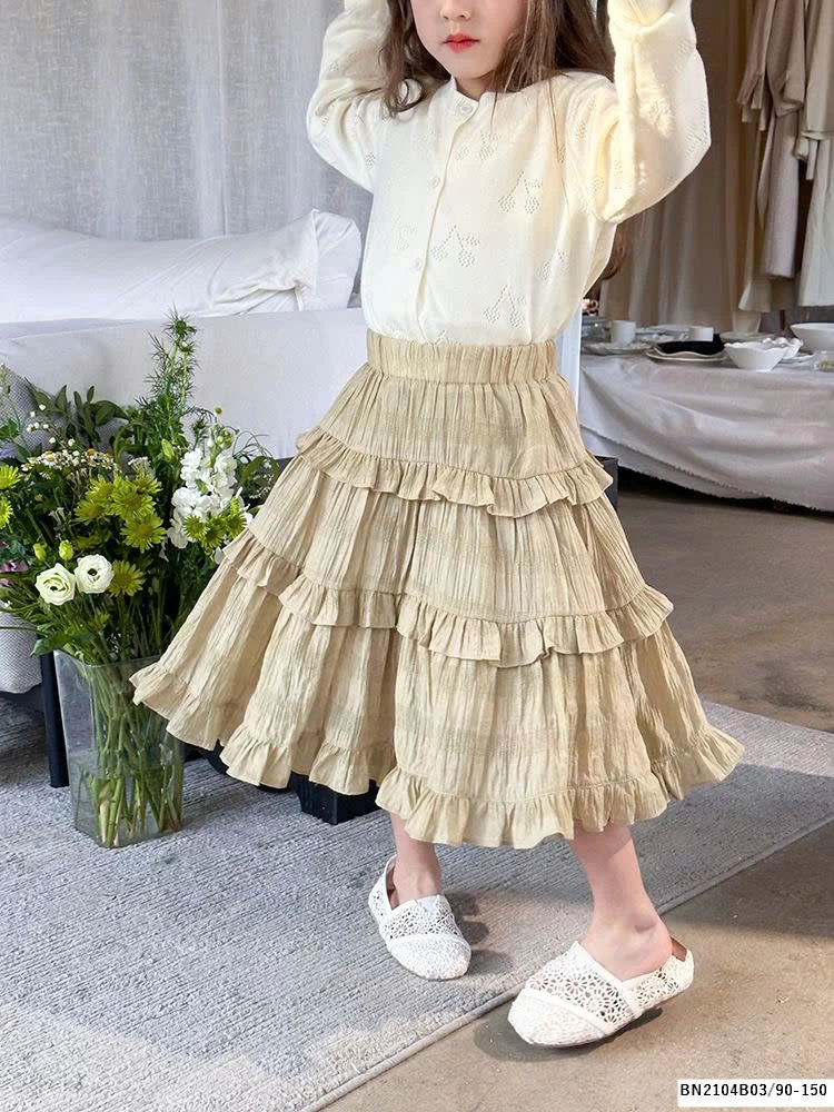 CHÂN VÁY BÈO DÁNG DÀI AMBB 24S110