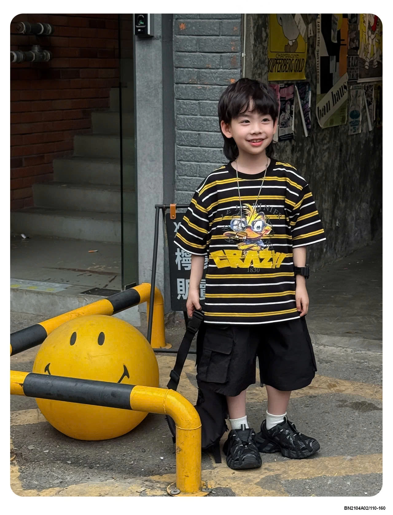 ÁO VỊT KẺ MIX SHORT ĐEN