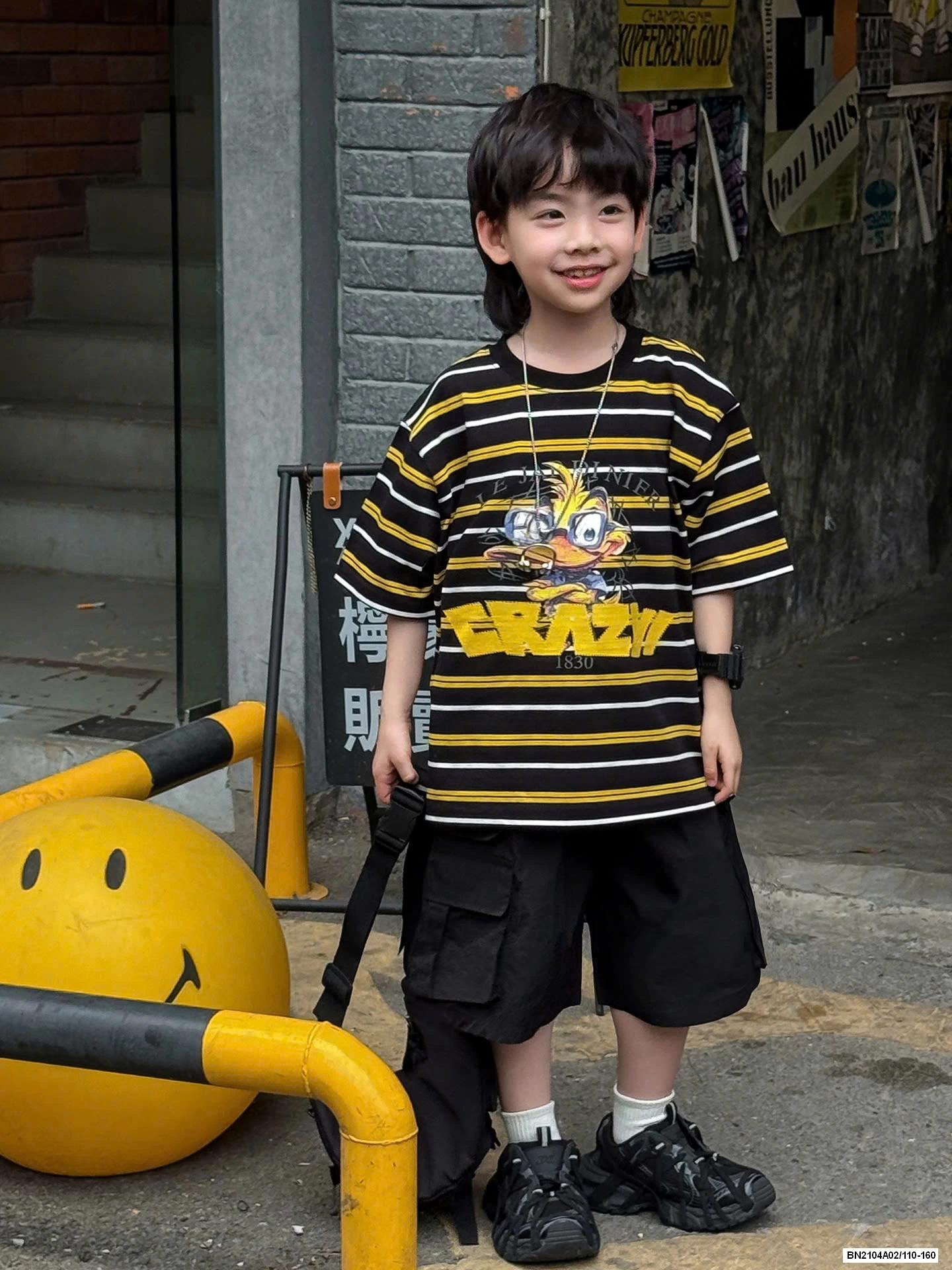 ÁO VỊT KẺ MIX SHORT ĐEN