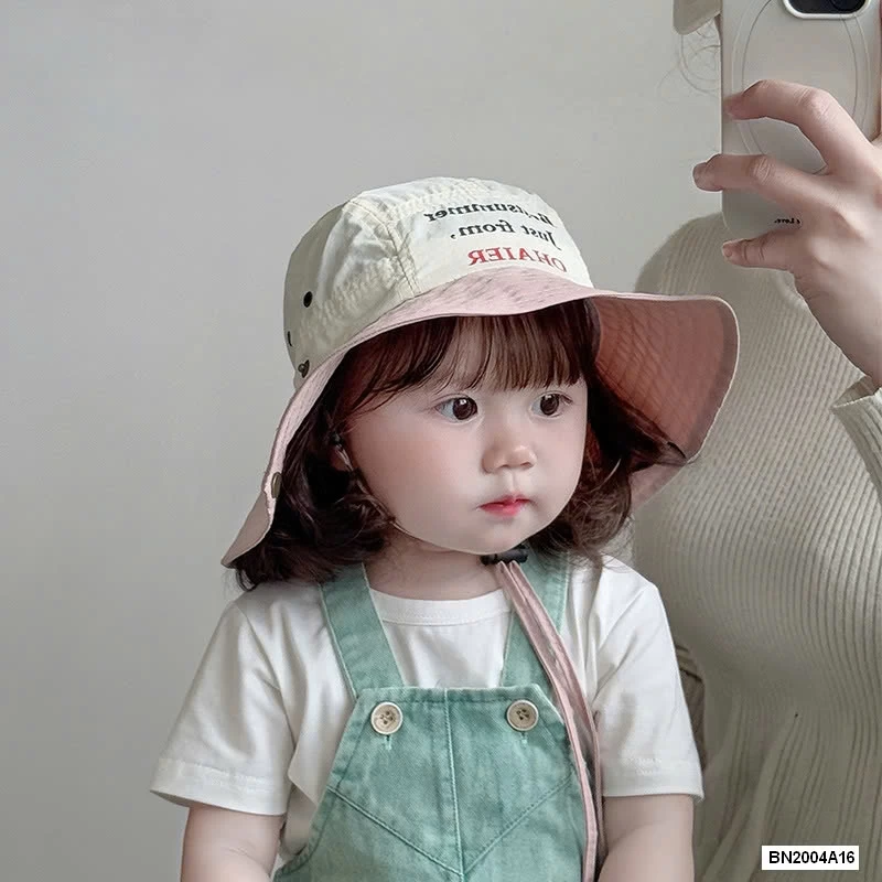 MŨ BÈO THÊU CHỮ CAO BỒI