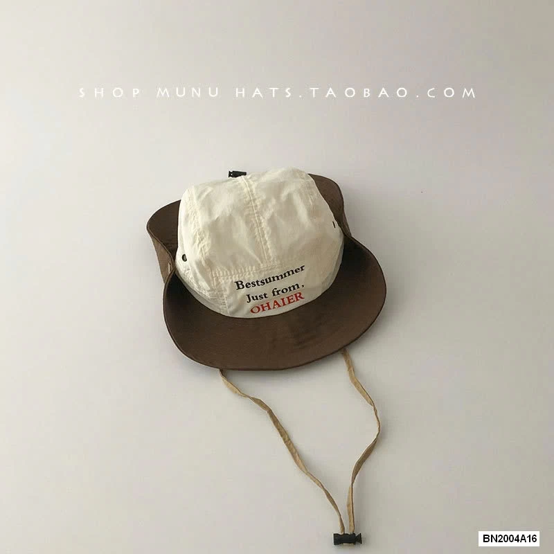 MŨ BÈO THÊU CHỮ CAO BỒI