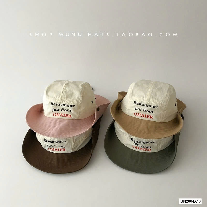 MŨ BÈO THÊU CHỮ CAO BỒI