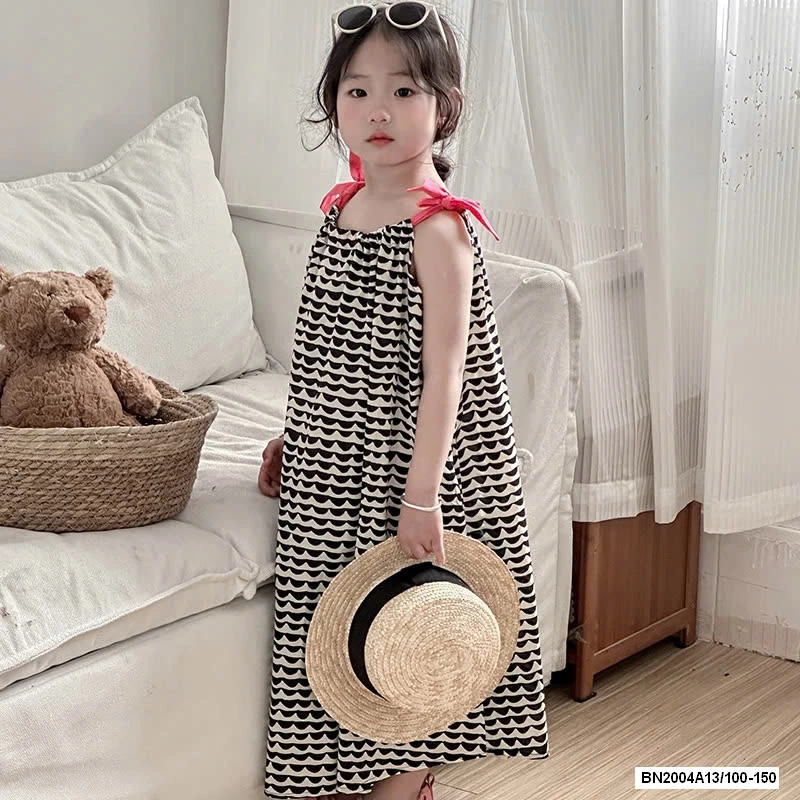 ĐẦM MAXI HỌA TIẾT 2 DÂY