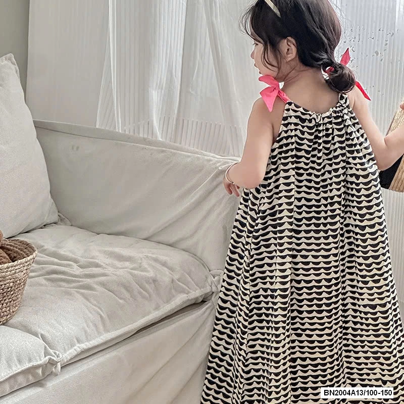 ĐẦM MAXI HỌA TIẾT 2 DÂY