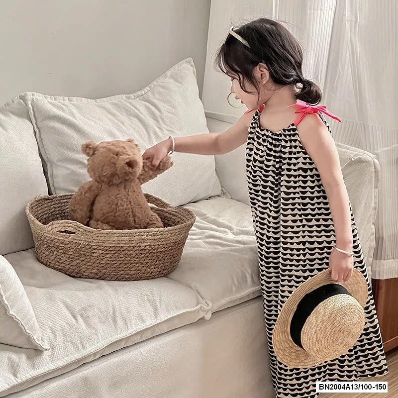 ĐẦM MAXI HỌA TIẾT 2 DÂY