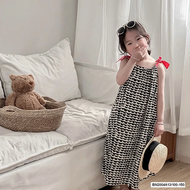 ĐẦM MAXI HỌA TIẾT 2 DÂY