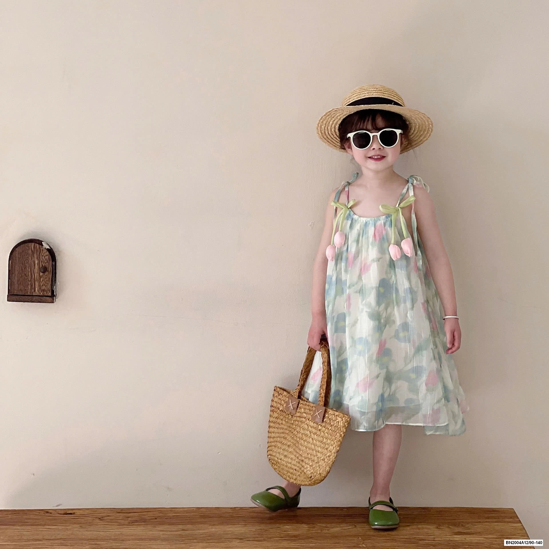 ĐẦM VOAN HOA 2 DÂY